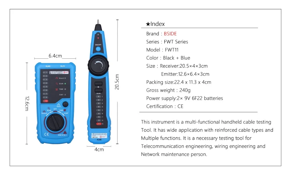 Lan Tester RJ45 Cable Tracker Network Cable Tester Ethernet Detector Telephone Wire Tracker Cable Tester Network Tools networking tools