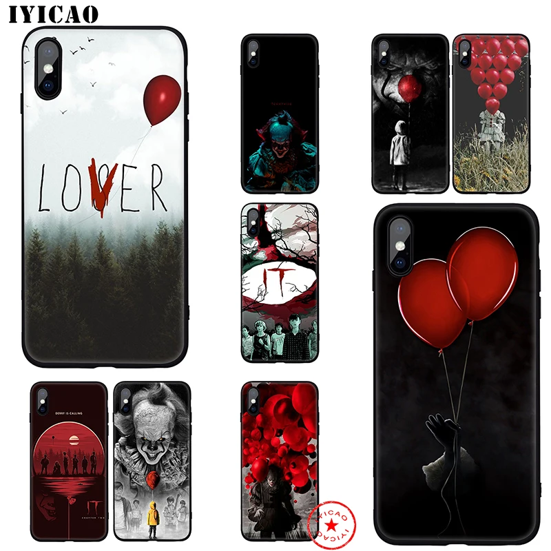 

IYICAO It Chapter Two Soft Case for iphone 11 Pro Xr Xs Max 6 6s 7 8 Plus 5 5s Se Silicone TPU 7 Plus