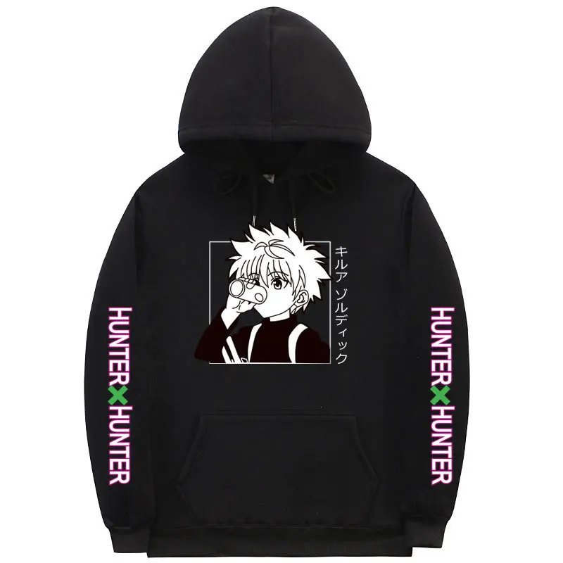 Толстовки Kawaii HUNTERxHUNTER модные японские аниме мужские женские свитшоты Killua Zoldyck