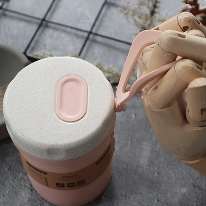 300ML Wheat Fiber Coffee Cup Travel Mug Portable Double-wall Insulation Office Coffee Tea Cups Milk Cup (5)