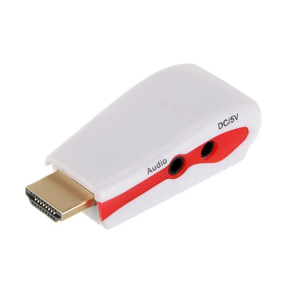 Hdmi-vga адаптер с аудио кабелем питания мужчин и женщин 1080p HDMI к VGA конвертер для ПК/ТВ/для Xbox 360 для PS3