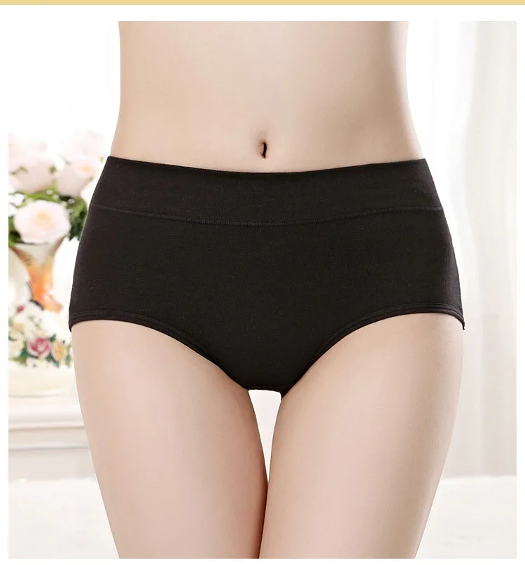 CP002 Cute Ladies Underwear Solid Comfortable Panties Women Pure Cotton Underpants Everyday Lingerie Knickers