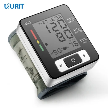 

Medical wrist sphygmomanometer pulse monitor automatic digital machine LCD display heart rate pulse meter measurement tonometer