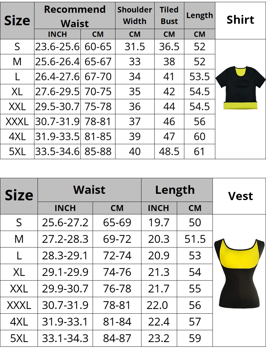 best body shaper CXZD Plus Size S-5XL Women Neoprene Shaperwear Waist Traine  Sauna Sweat Vest Body Shaper Cincher Corset T-Shirts Slimming spanx underwear