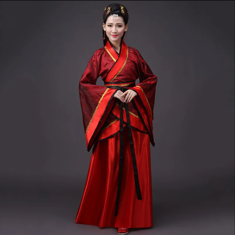 2020 Новое китайское традиционное женское ханьфу платье феи Красное Белое Hanfu