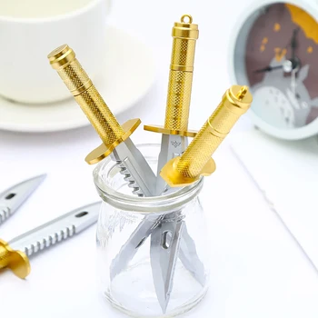 

Cool Fancy Kawai Cute Knife Gel Pen Cross Weapon Blue Kawaii Stationery Back to School Supply Stationary Office Accessory Thing