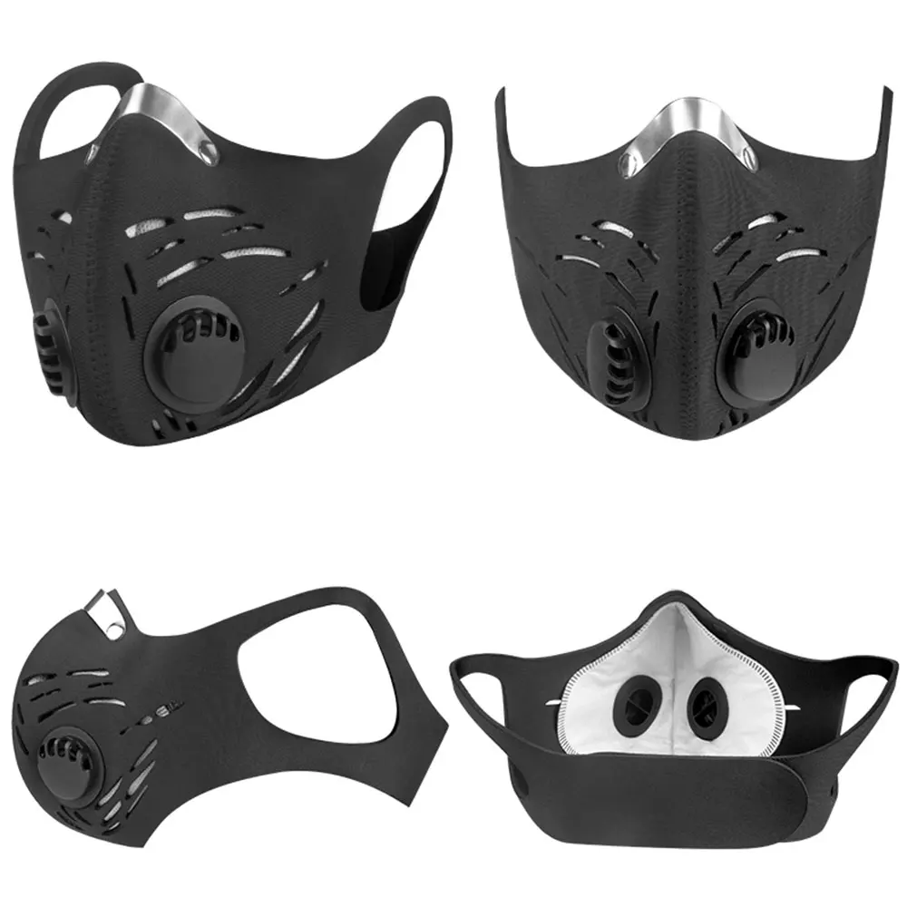Basecamp Anti Dust Training Mask Cycling Masks With Filter Half Face Carbon Mountain Bicycle Sport Road Bike Masks Face Cover