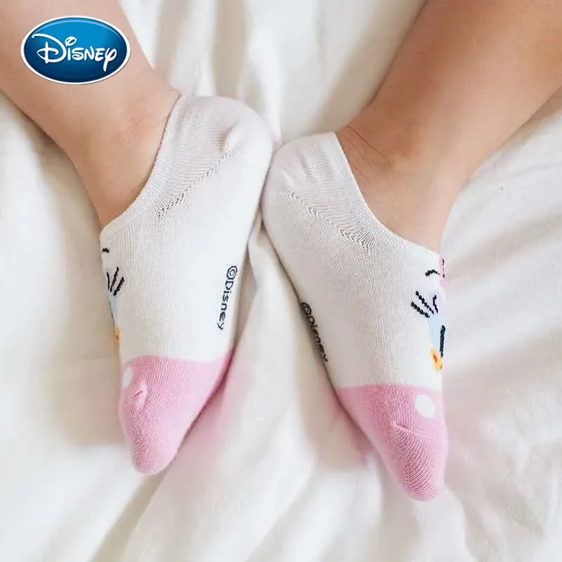 Дисней, 1 пара, Детские хлопковые носки летние тонкие милые хлопковые носки с Микки Маусом для детей от 3 до 10 лет, невидимые нескользящие носки