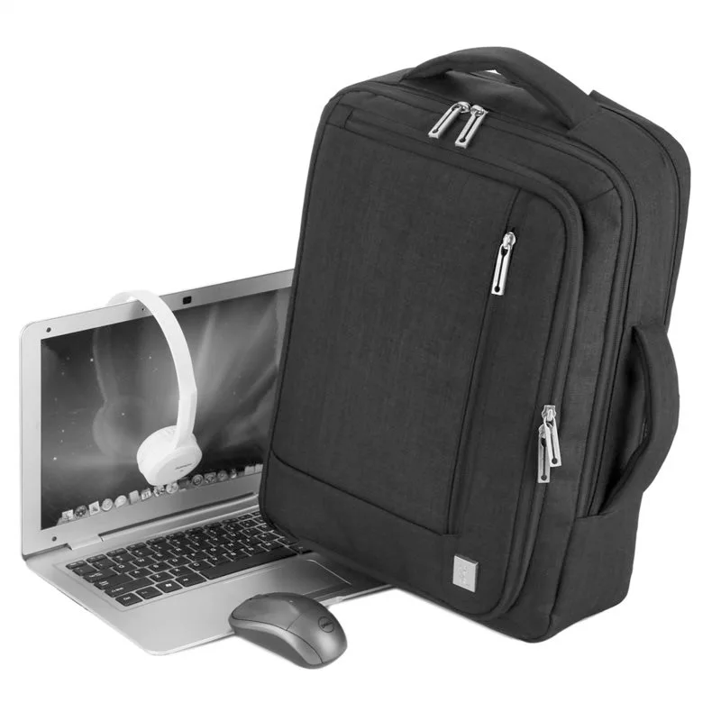 

Melamine Li Business Travel Men Hand Computer Bag 15.6-Inch USB Cable Backpack