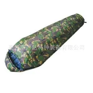 

Spring and Autumn Winter Envelope Outdoor Adult Camping Camping Lunch Break Warm Padded Sleeping Bag Army Green