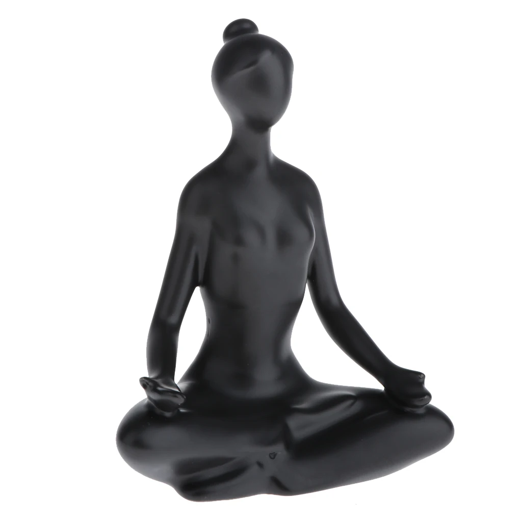 Tabletop Ceramic Dressing Table Decoration Modern Simple Creative Ornament Accessories Yoga Girl Home Decoration Ornament