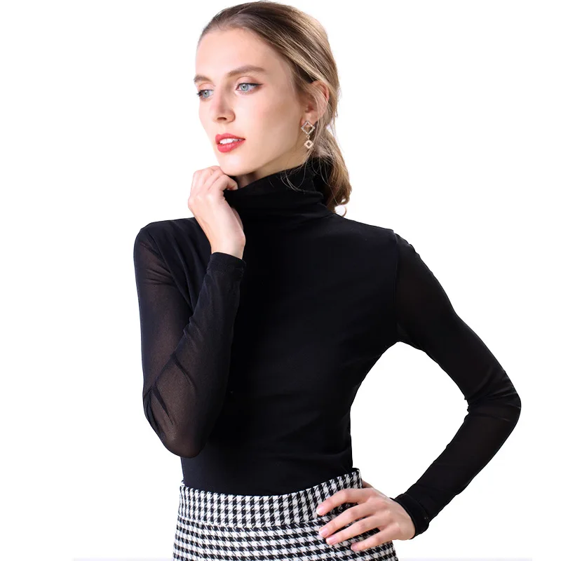 Casual Style Red White Black Fit Women's Long Sleeve Turtleneck Cotton Bodysuit T shirt Free Shipping Spring&Autumn 2020 Clothes Casual Style Red White Black Fit Women's Long Sleeve Turtleneck Cotton Bodysuit T shirt Free Shipping Spring&Autumn 2020 Clothes