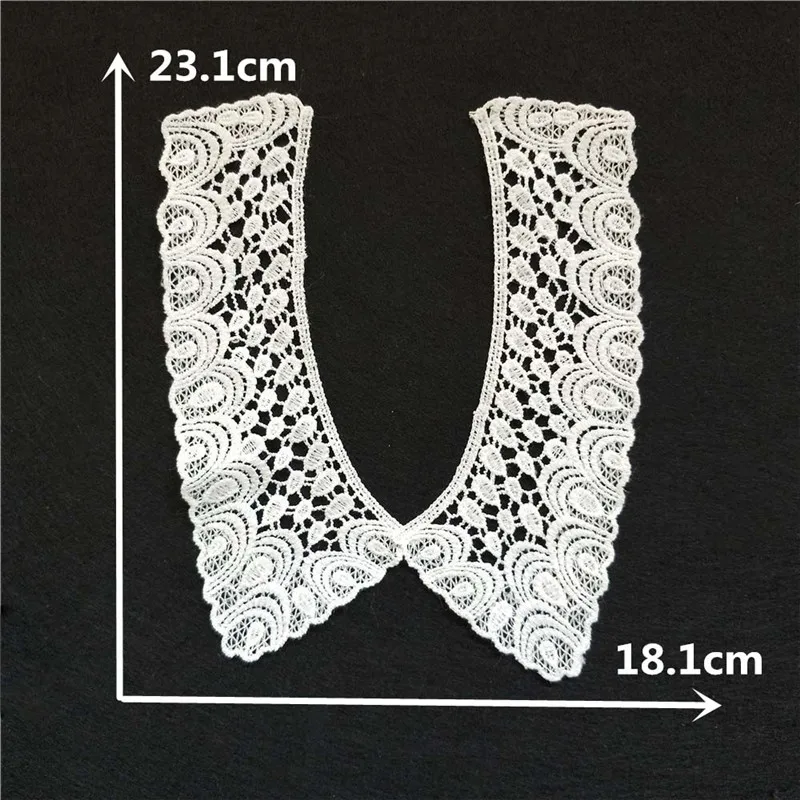 White milk fiber Laces fabric collar Baby hair bands Embroidery Hollow out Detachable collar Craft materials Dress Accessories lace fabric,lace sewing accessories,lace sewing supplies,lace accessories,lace garment accessories,clothing accessories,lace decoration,chiffon lace fabric,lace hair accessories