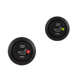 Interrupteur universel de chauffage de siège de voiture, 2 pièces, 3 broches, bascule chauffante ronde, commande à faible arrêt 