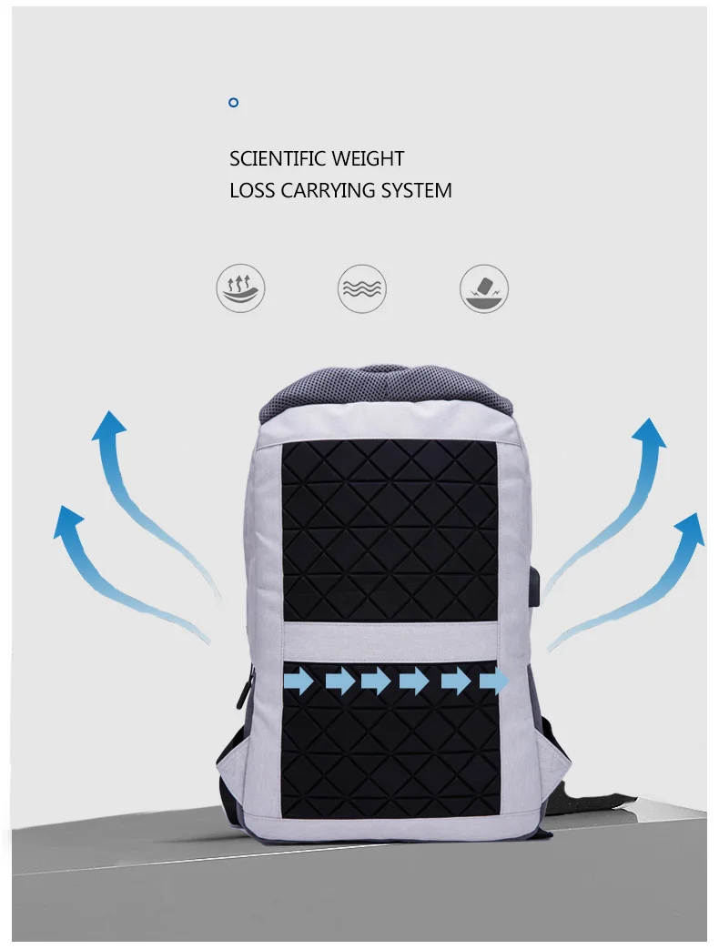 usb de carregamento mochilas computador anti-roubo mochila