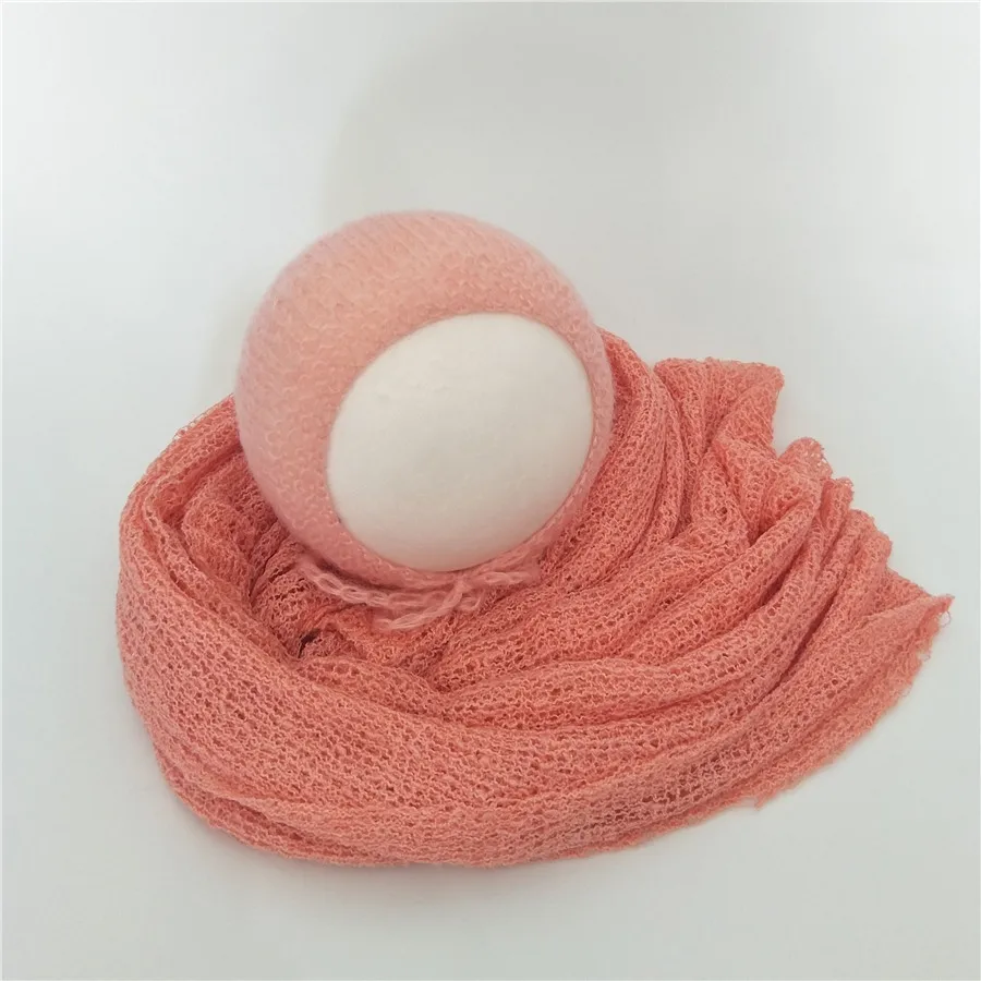 Malha e Conjunto Grupo para Fotografia Trecho Envoltório Capô Bebê Recém-nascido Foto Prop Newborn Conjunto 4 Trecho Envoltório Malha e Conjunto Capô Bebê
