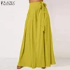 2022 Summer Solid Flare Trousers ZANZEA Elegant Wide Leg Pants Women Casual High Waist Pleated Long Pantalon Pants Streetwear ► Photo 2/6