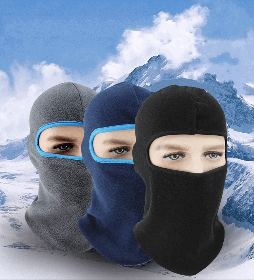 

Men Women Winter Warm Hats Cap Fleece Ski Snow Mask Caps Hood Neck Hat Balaclava