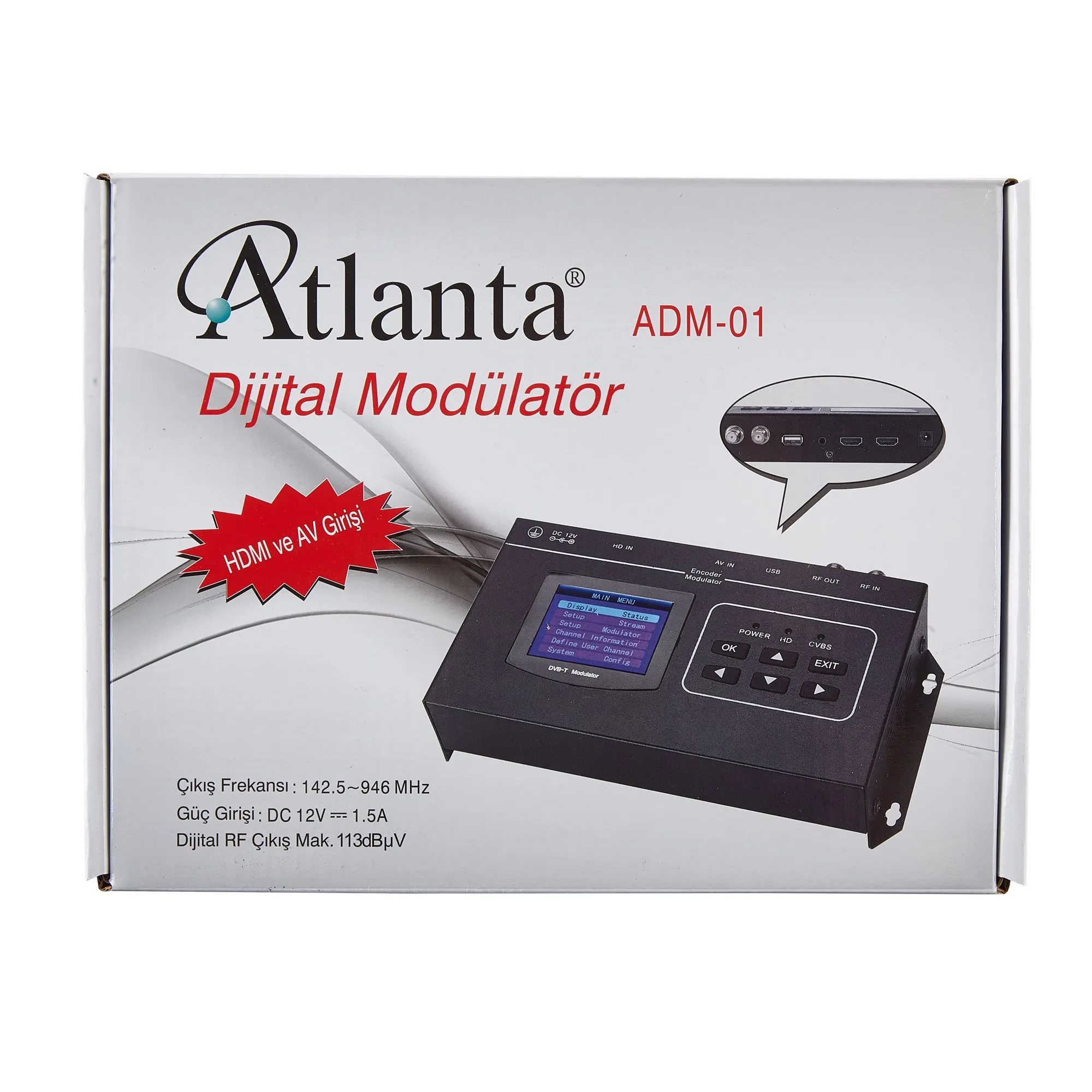 Цифровой модулятор ADM-01 DVB-T(HDMI IN/HDMI OUT