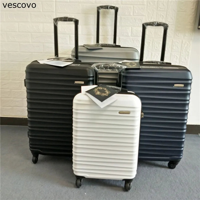 Чемодан на колесиках vescovo для мужчин деловой чемодан 20 24 28 дюймов поездок|Чемодан