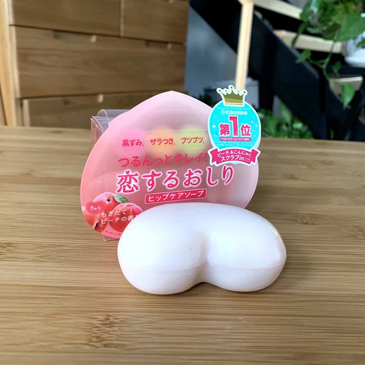

Japan Beautiful butt soap private part reduce melanin exfoliating moisturizing Honey peach flavor 80g