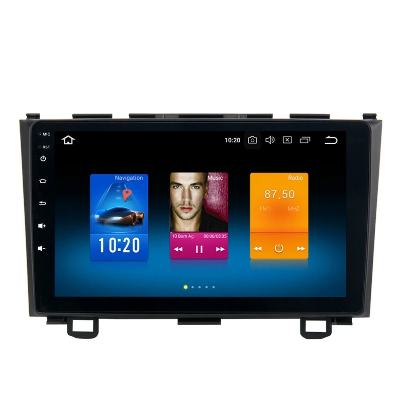 2 Din автомагнитола 9 дюймов Hd Автомобильный Mp5 мультимедийный плеер Android 8,1 автомагнитола Gps навигация Wifi Bluetooth для Honda CRV 2006-2011