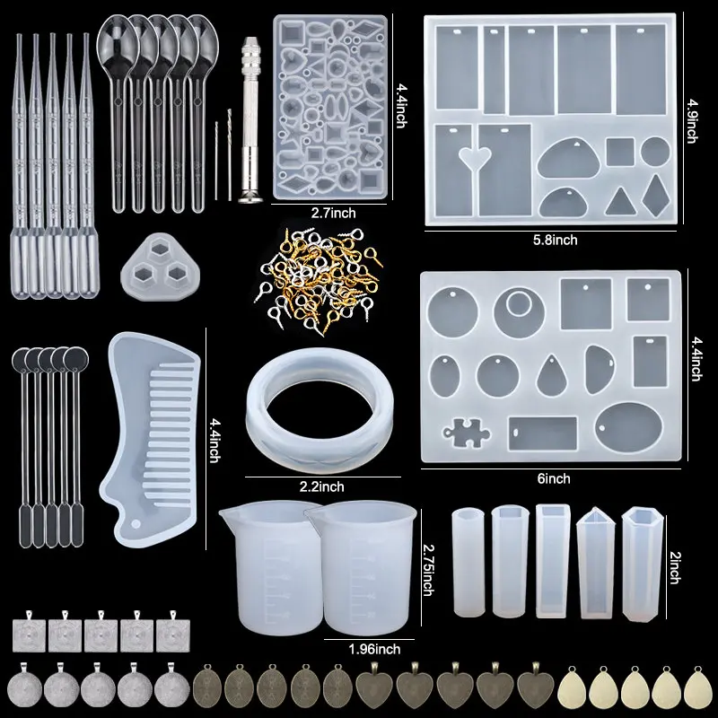 Stampo in silicone per pendenti: stampo artigianale per gioielli, orecchini, anelli, collane - Italia