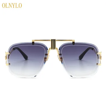 

Fashion personality frameless sunglasses European and American trend wild street shooting sunglasses women