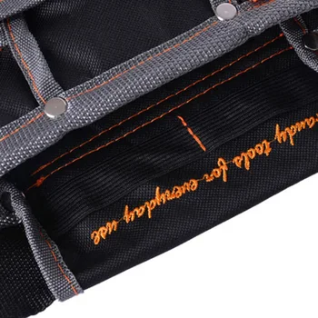 

7 Pocket Oxford Cloth Tool Pouch Belt Waist Bag Holster Storage Electrician Tool