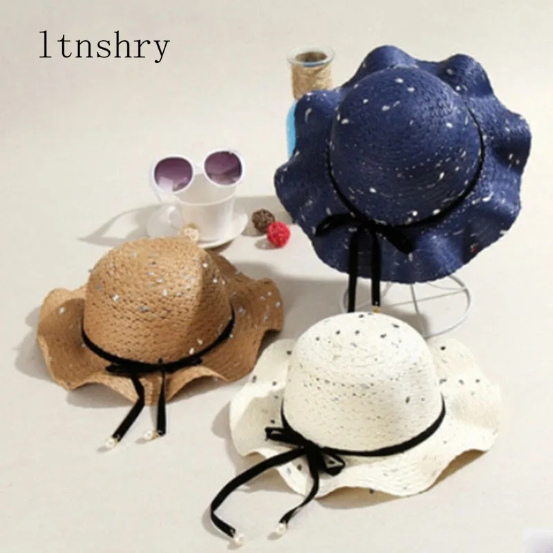 Пляжная Шляпа Cappello новая шляпа на весну лето для девушек с цветами и бусинами