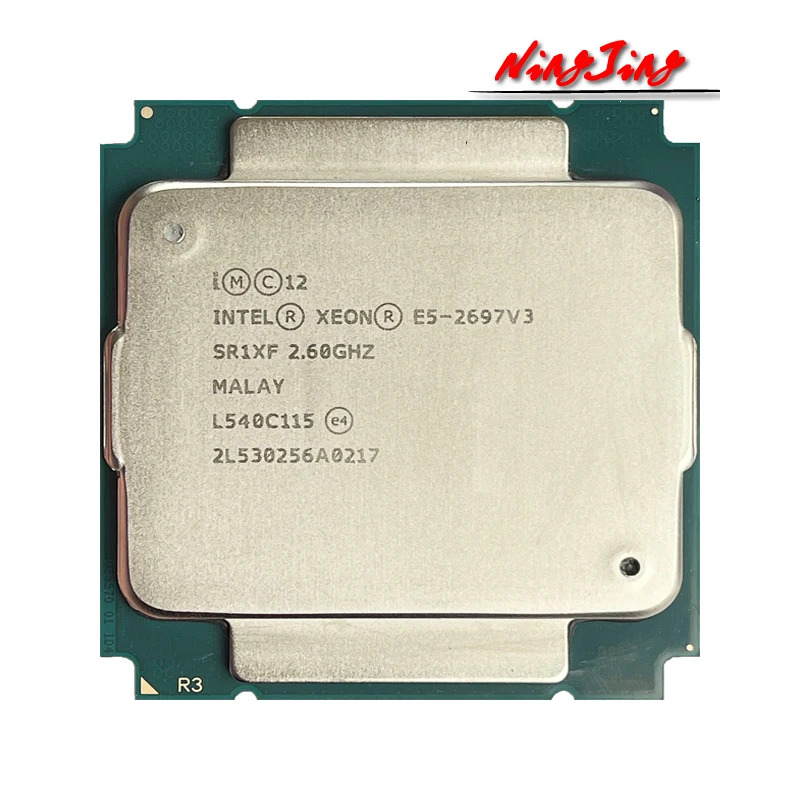 Intel Ксеон E5 2697 v3 E5 2697 v3 E5 2697v3 2,6 ГГц четырнадцать ядер двадцать восемь нитей 35 м 145 вт 22nm Процессор процессора LGA 2011 3