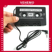 Vehemo Кассетный адаптер музыкальный адаптер Лента в форме кассеты AUX CD MD конвертер Черный 3,5 мм разъем Smart Премиум качество