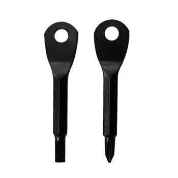 

Portable Flat Head Phillips Screwdriver Set Key Ring Mini Pocket Repair Tools