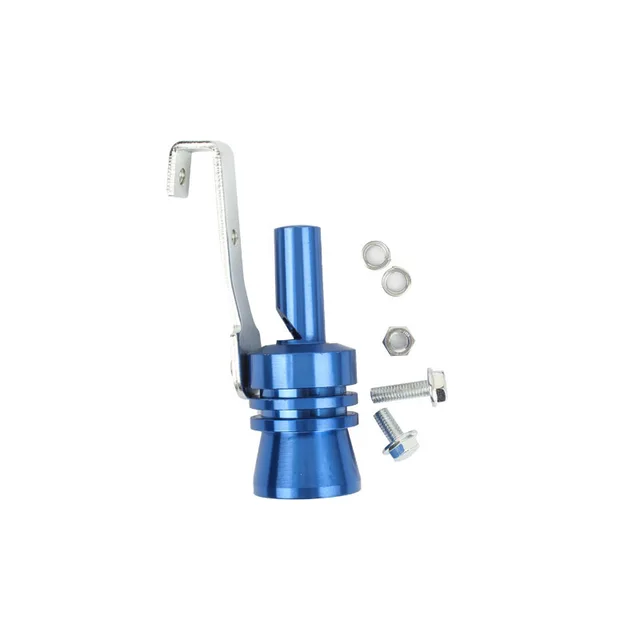 Hot Universal Sound Simulator Car Turbo Sound Whistle Vehicle Refit Device Exhaust Pipe Turbo Sound Whistle Car Turbo Muffler Blue