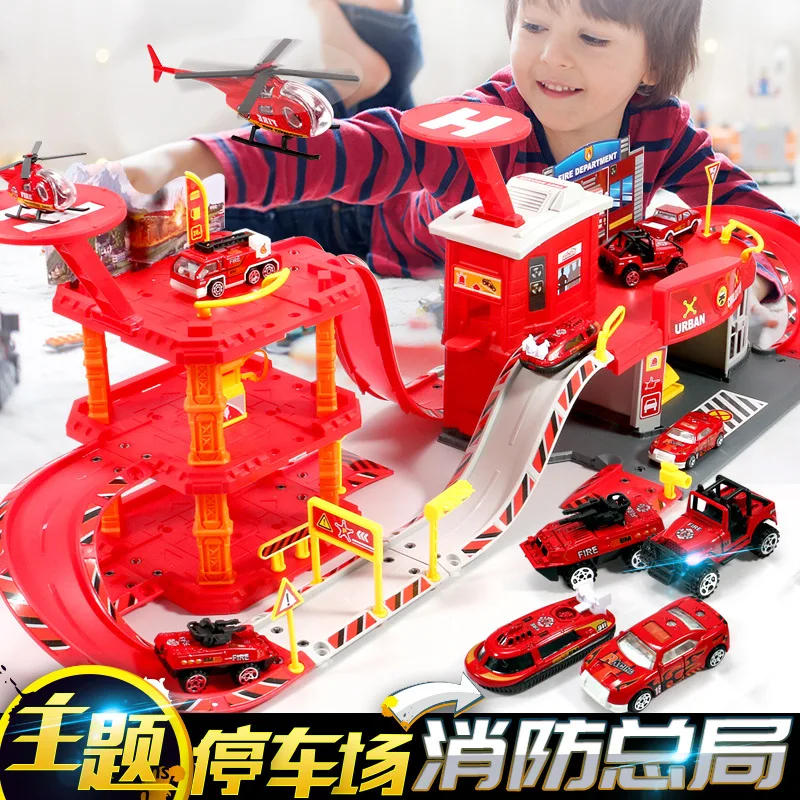 Детская автостоянка, игрушечный мальчик 3-4-5-6-7-8-9-10 лет, обучающий автомобиль для маленьких мальчиков