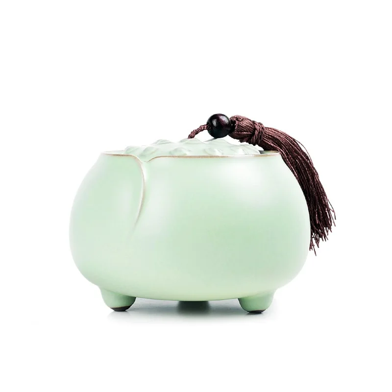 fenqingYLLS small Банка для хранения чая, кофе, Caddy, Баночки, сахар, кишки, зерна, герметичные банки, коробка для хранения продуктов с крышкой, 2 цвета, элегантный кухонный горшок для специй - Цвет: fenqingYLLS small