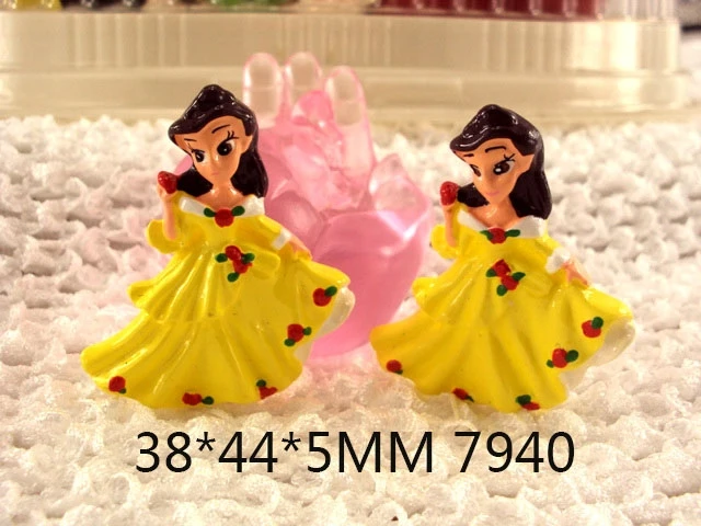 5 шт. мультфильм принцесса пластик строгальный станок 3D смолы DIY ювелирные аксессуары Скрапбукинг Ремесло ручной работы декоративные материалы, 5Yc2570 - Цвет: 1007940001