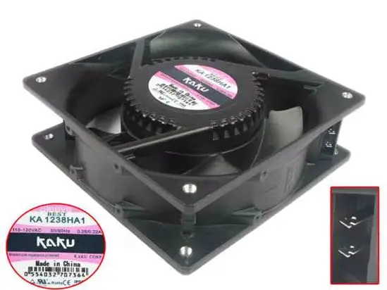 

Кулер для сервера KAKA KA1238HA1 AC 120V 0.28A 0.22A 120x120x38 мм