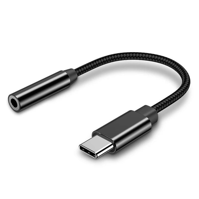  USB caldo C Maschio a 3.5mm Femmina Stereo Auricolare Martinetti Digitale Audio 24BIT HD Per Huawei