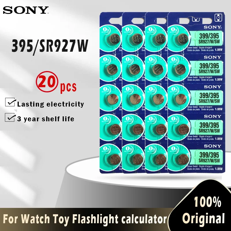 Батарейки для игрушечных часов SONY SR927SW 395 SR927W AG7 LR927 399 в 15 шт. | Электроника