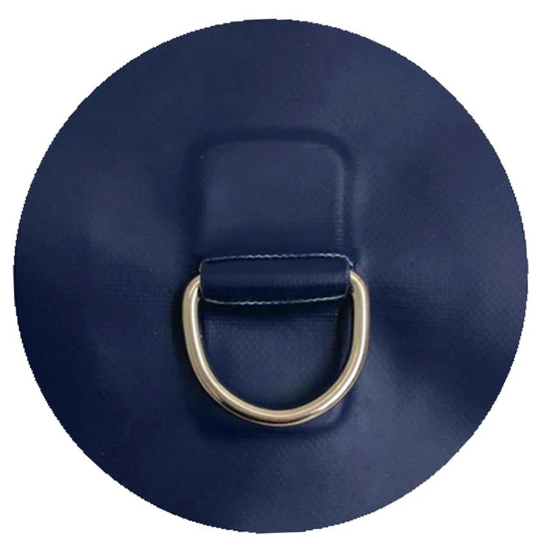 

4 Pieces D-Ring Pad Patch For Inflatable Boat Raft Pvc Raft / Dinghy / Kayak / Canoe / Sup / Surfboard Colorful Accessories-Blue