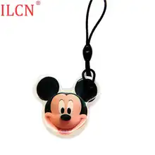 125 кГц идентификационный клей мультфильм брелок-карточка смарт-тег RFID реплицируемый записываемый пустой копия EM4305 EM4205 брелок контроль доступа