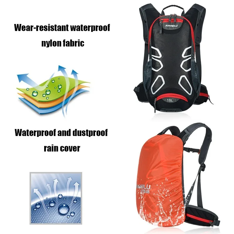 15L Сверхлегкий велосипедный рюкзак, MTB велосипедная сумка, гидратационный рюкзак для верховой езды, сумка для походов, спортивная сумка На открытом воздухе
