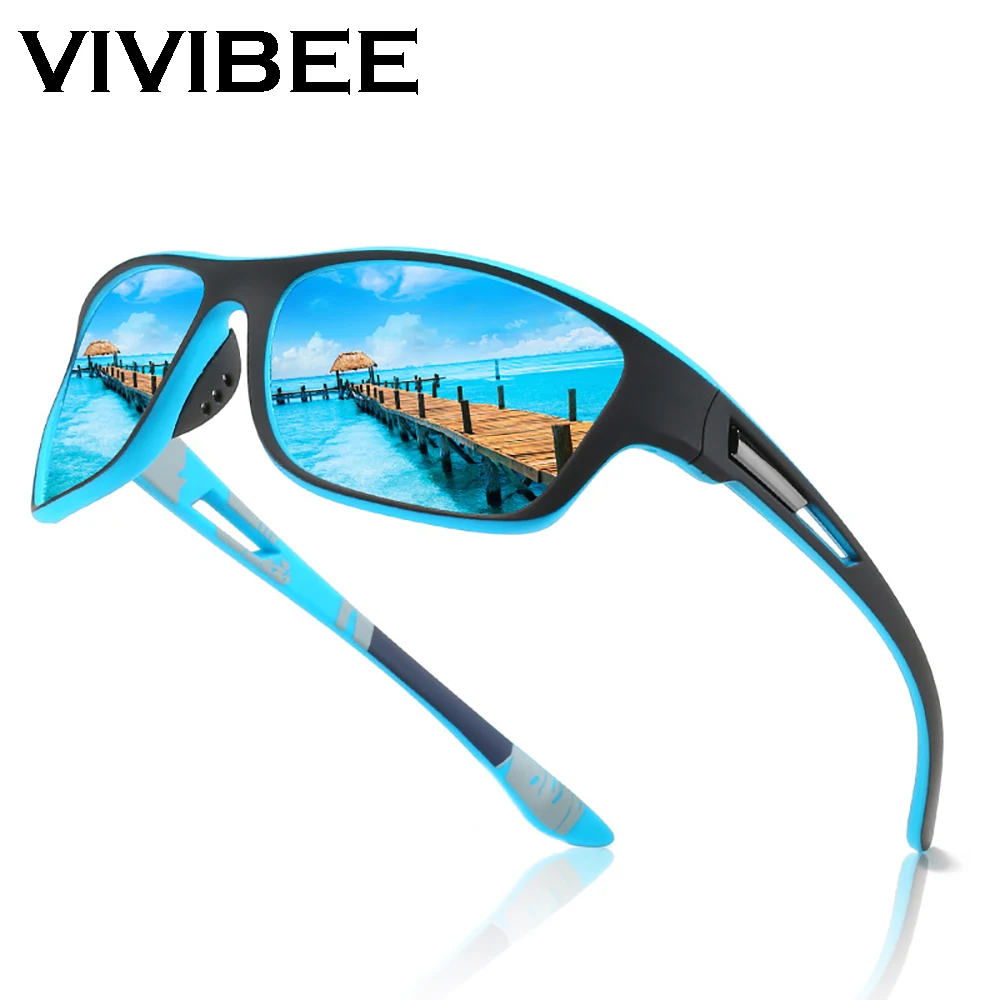 VIVIBEE-gafas de sol polarizadas para ciclismo para hombre, lentes  deportivas para senderismo de montaña, escalada, espejo azul, 2024 -  AliExpress