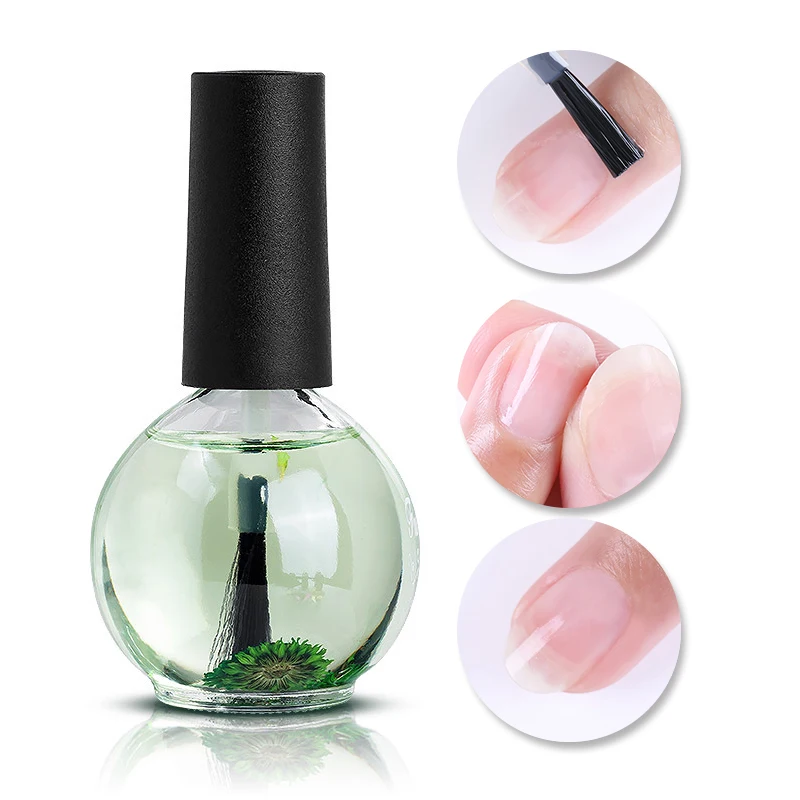 

1 Bottle 15ml Dried Flowers Softener Remover Nutritional Cuticle Oil Flavor for Nails Treatment Nail Art Predicure Care Tools