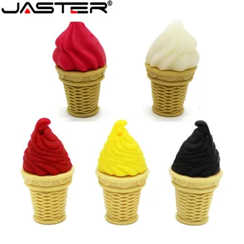 

JASTER 100% Actual capacity Usb cartoon Fashion flash drive usb 2.0 4g/8g/16g/32g Mini fashion ice cream memory U disk