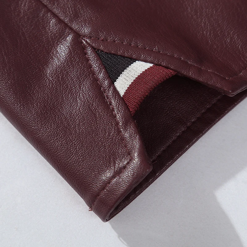 Мужская одежда EBay Европейское и американское кожаное пальто pu кожаная куртка мужская стоячий воротник локомотив