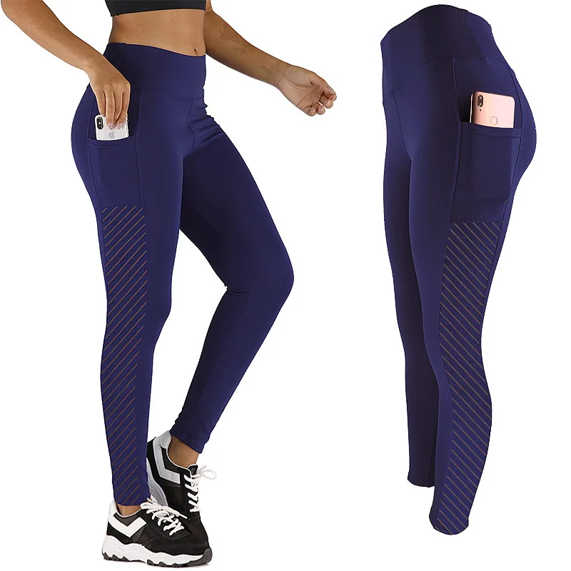

Seamless Trousers Women Push Up Mesh Pocket High Waist Leggings Hips Stretch Sports Tights Fitness Joggers Fashion Leggins