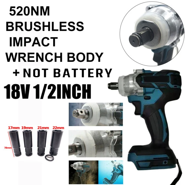 

Multi Purpose Electric Wrench LED Light Rechargeable Battery Repairing Maintenance Woodworking Shelves Power Repair Tools