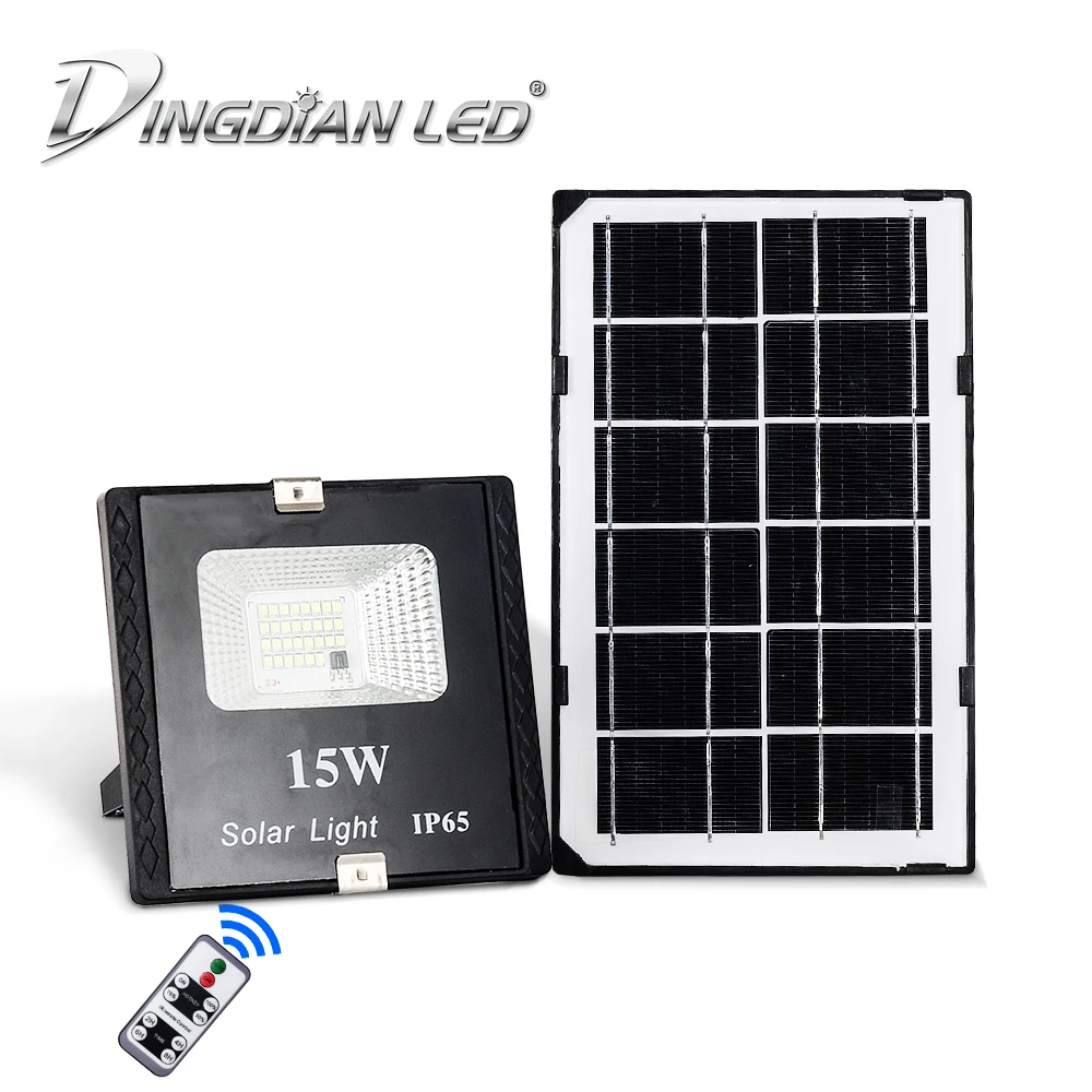 

LED Remote Control Flood Light 15W Solar Power Light Street Lamp Waterproof Outdoor Solar Spot Lights LED floodlight for garden